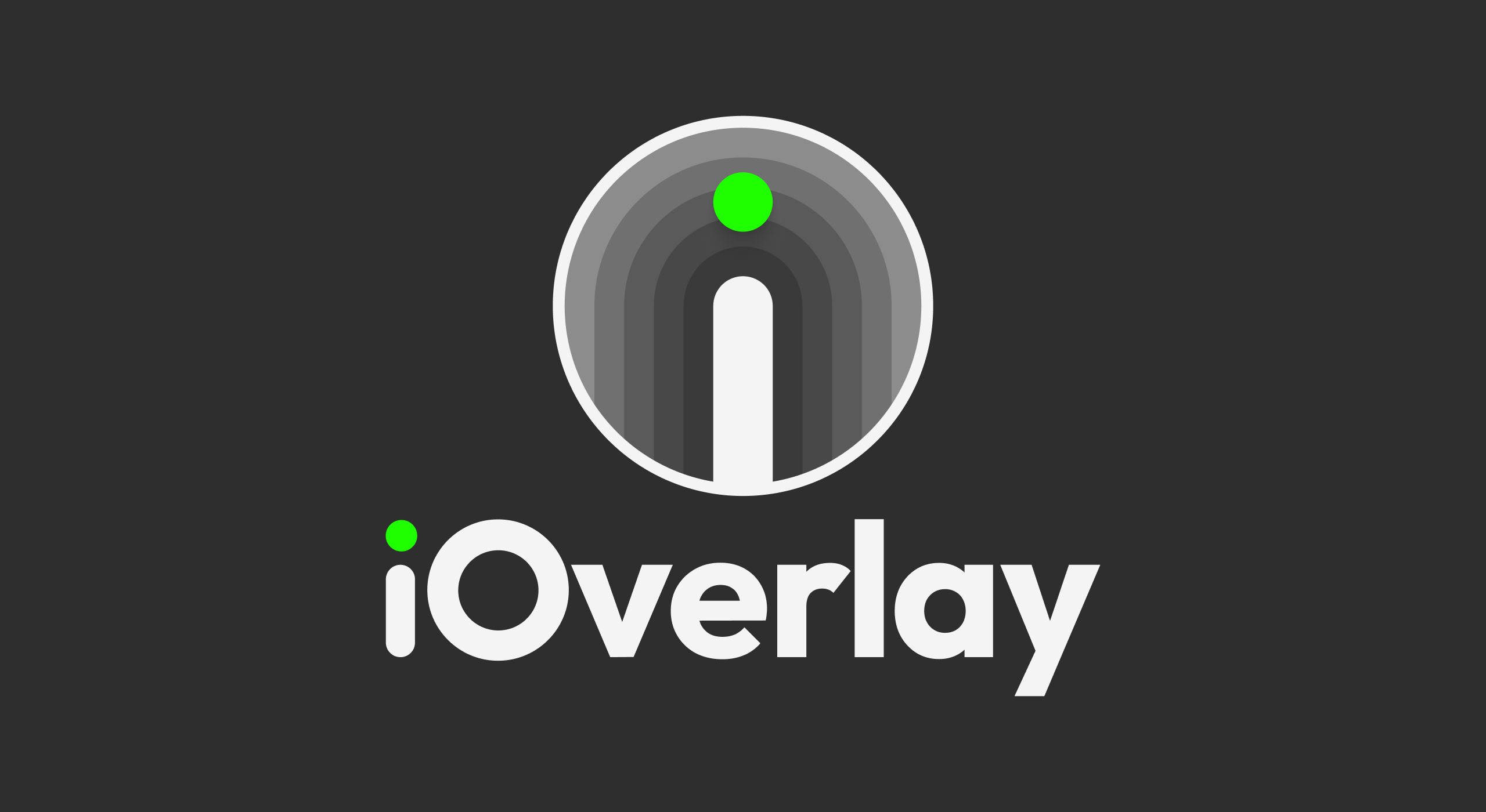 iOverlay identity on a dark background